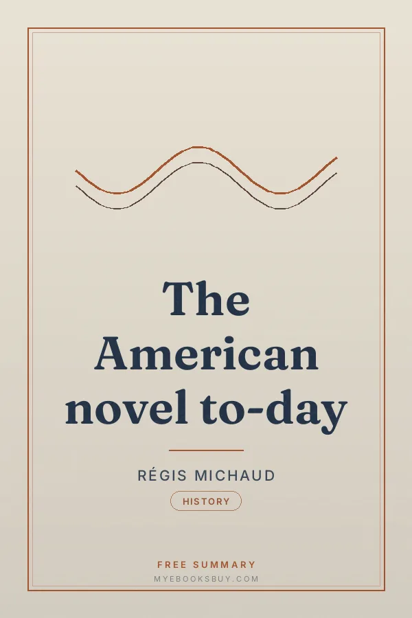 Cover of The American novel to-day