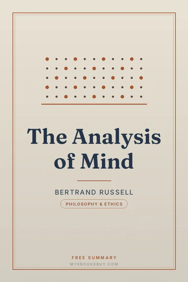 Cover of The Analysis of Mind