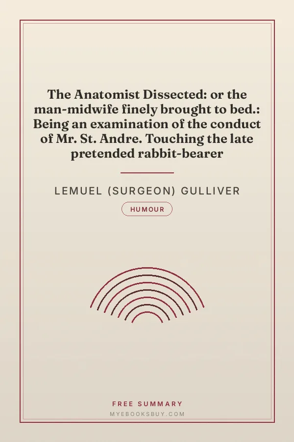 Cover of The Anatomist Dissected: or the man-midwife finely brought to bed.: Being an examination of the conduct of Mr. St. Andre. Touching the late pretended rabbit-bearer