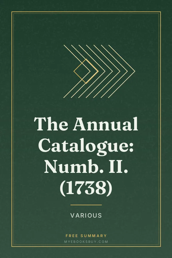 Cover of The Annual Catalogue: Numb. II. (1738)