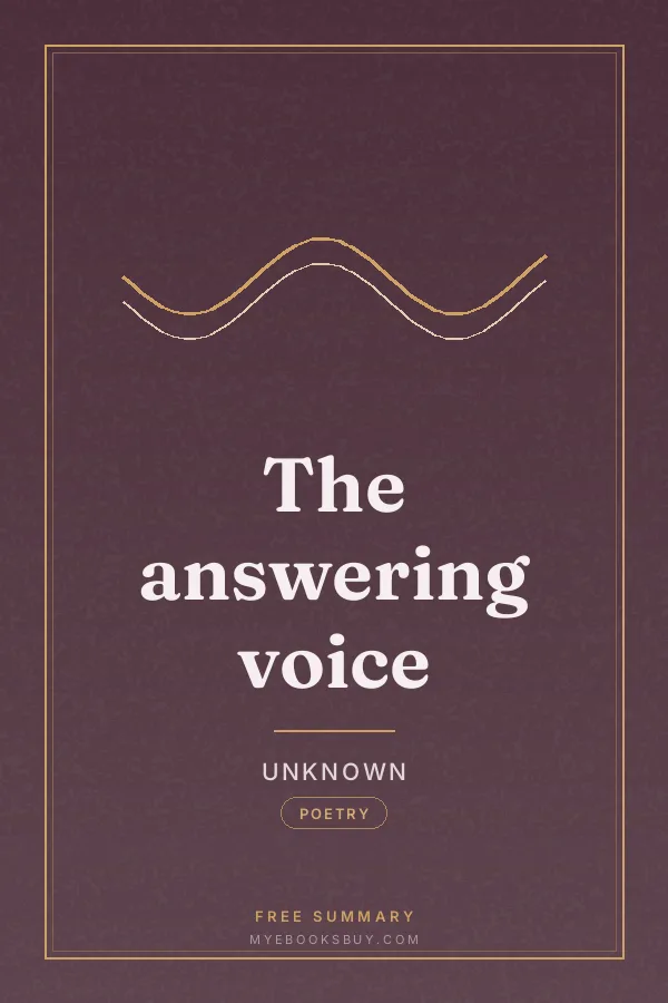 Cover of The answering voice