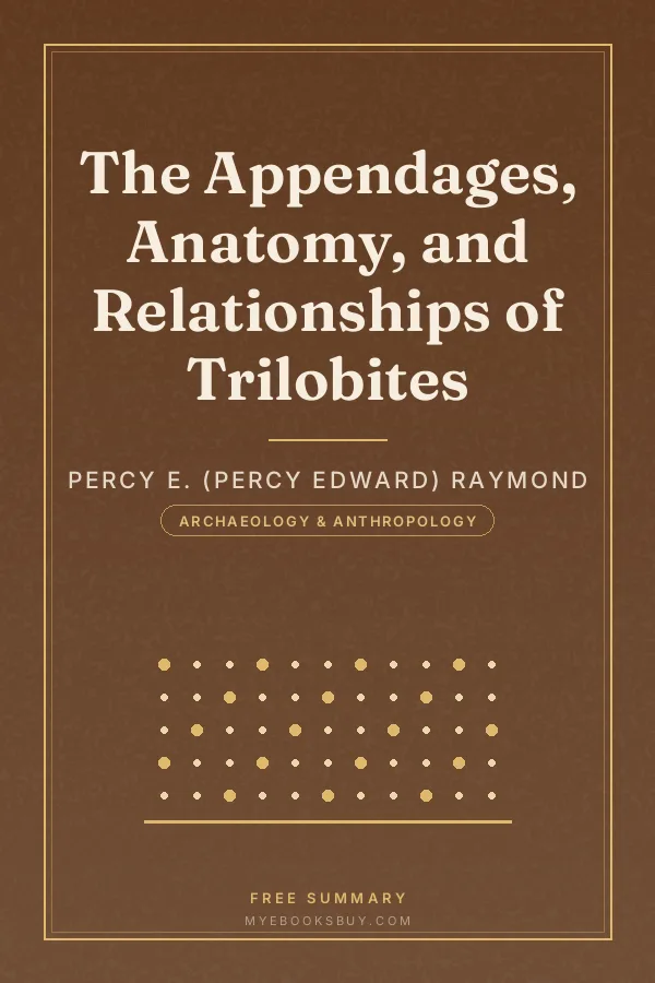 Cover of The Appendages, Anatomy, and Relationships of Trilobites
