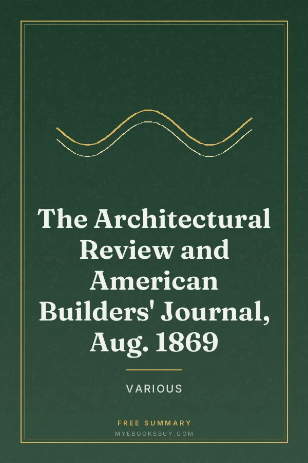 Cover of The Architectural Review and American Builders' Journal, Aug. 1869