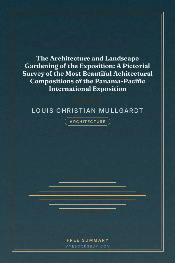 Cover of The Architecture and Landscape Gardening of the Exposition: A Pictorial Survey of the Most Beautiful Achitectural Compositions of the Panama-Pacific International Exposition