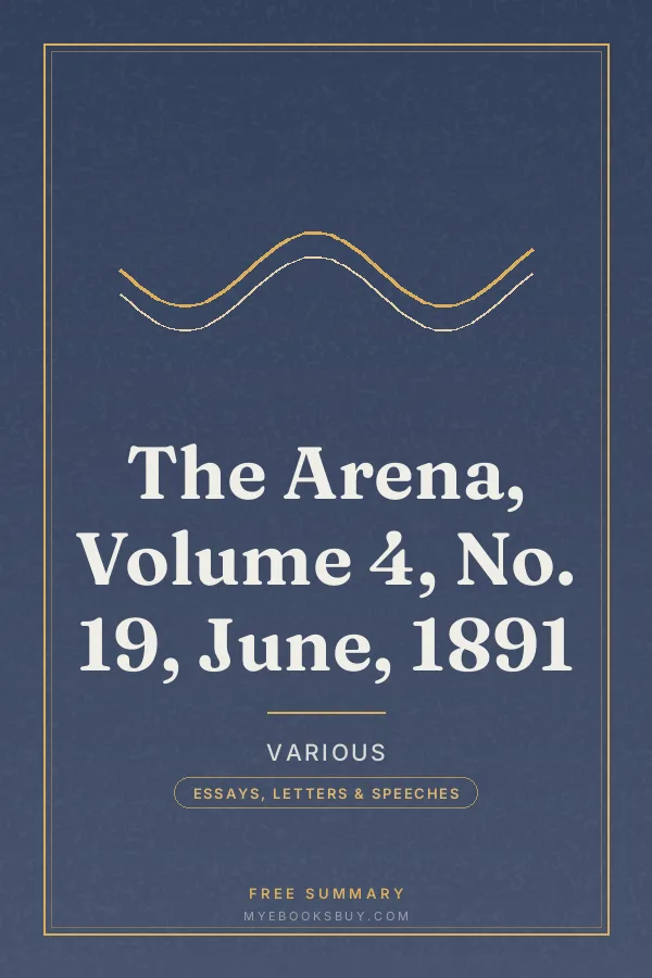 Cover of The Arena, Volume 4, No. 19, June, 1891
