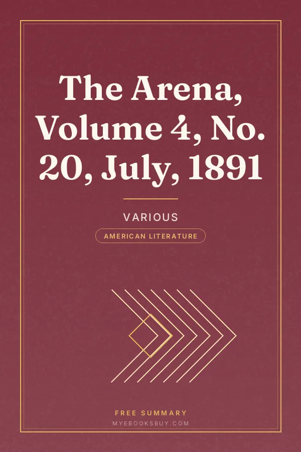 Cover of The Arena, Volume 4, No. 20, July, 1891