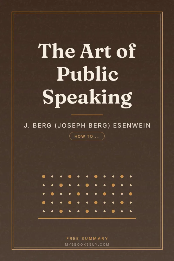 Cover of The Art of Public Speaking