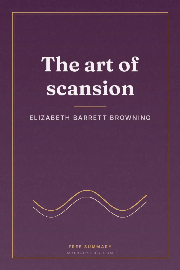 Cover of The art of scansion