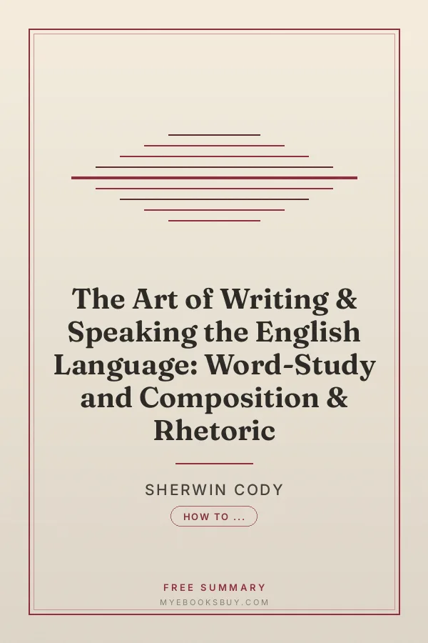Cover of The Art of Writing & Speaking the English Language: Word-Study and Composition & Rhetoric
