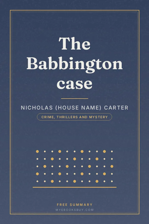 Cover of The Babbington case