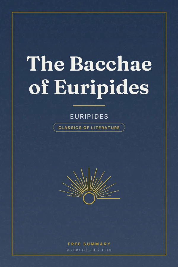 Cover of The Bacchae of Euripides
