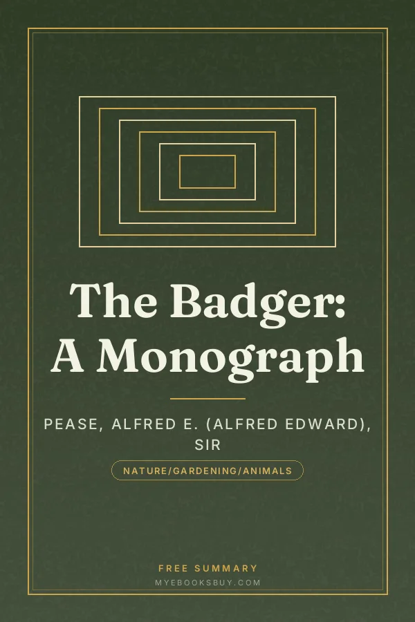 Cover of The Badger: A Monograph