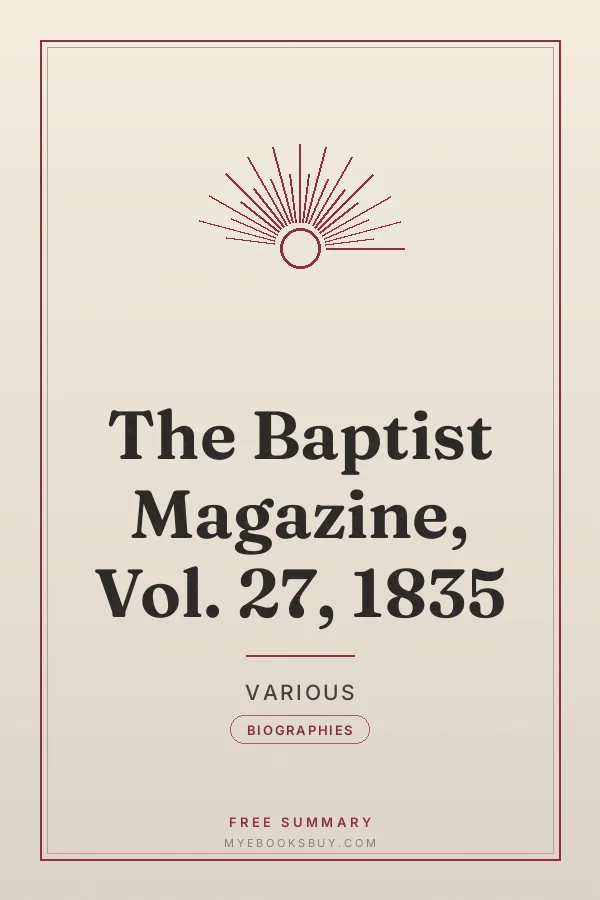 Cover of The Baptist Magazine, Vol. 27, 1835