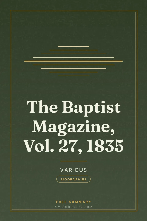 Cover of The Baptist Magazine, Vol. 27, 1835