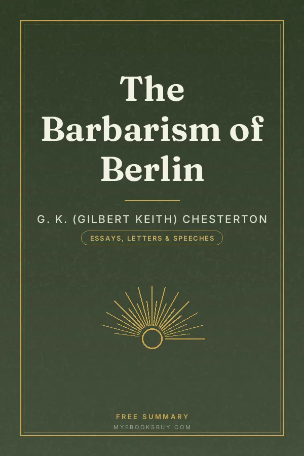 Cover of The Barbarism of Berlin