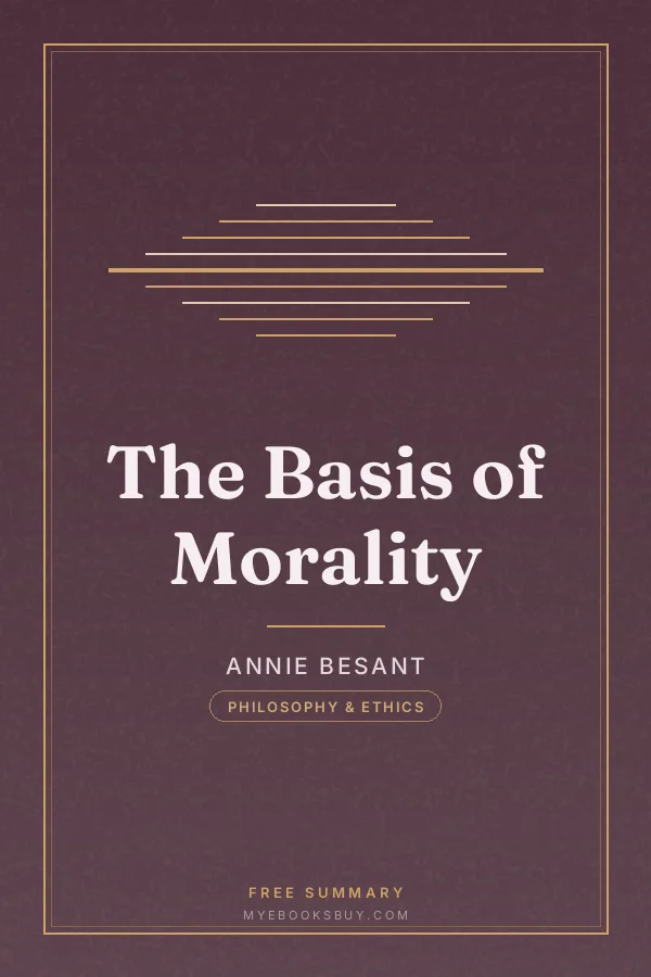 Cover of The Basis of Morality