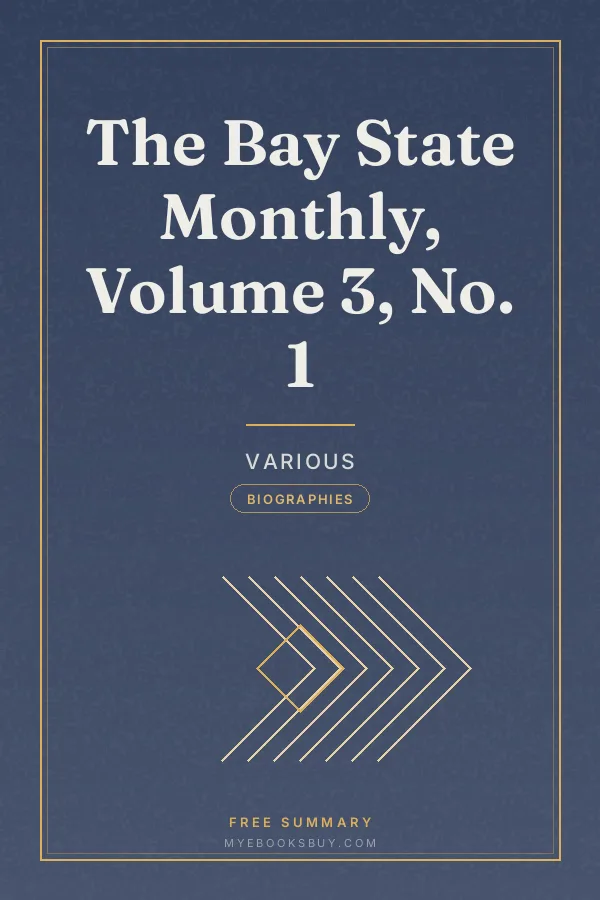 Cover of The Bay State Monthly, Volume 3, No. 1