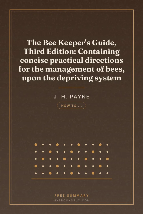 Cover of The Bee Keeper's Guide, Third Edition: Containing concise practical directions for the management of bees, upon the depriving system