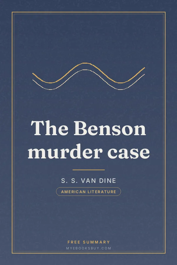 Cover of The Benson murder case