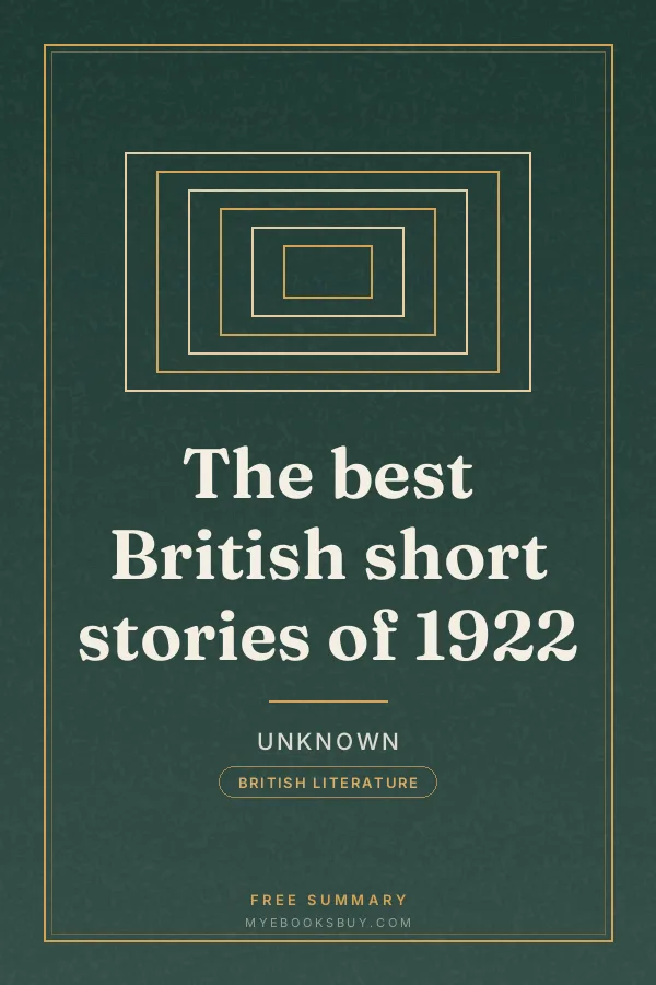 Cover of The best British short stories of 1922