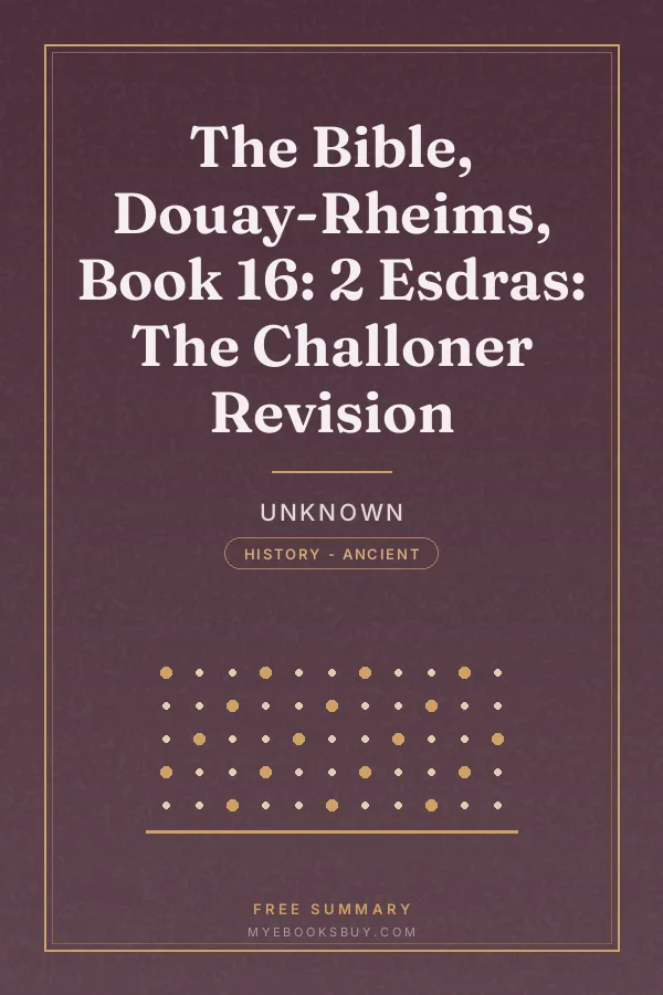 Cover of The Bible, Douay-Rheims, Book 16: 2 Esdras: The Challoner Revision