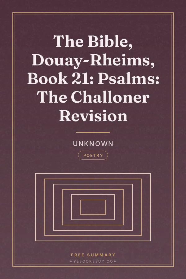 Cover of The Bible, Douay-Rheims, Book 21: Psalms: The Challoner Revision