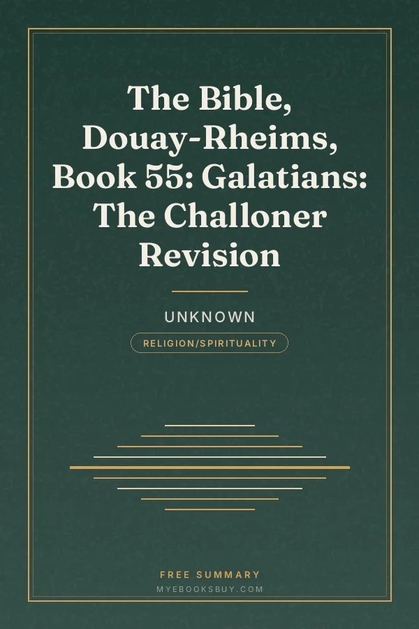 Cover of The Bible, Douay-Rheims, Book 55: Galatians: The Challoner Revision