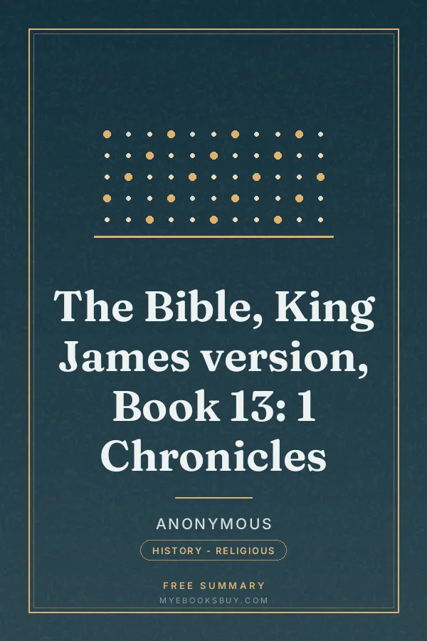 Cover of The Bible, King James version, Book 13: 1 Chronicles