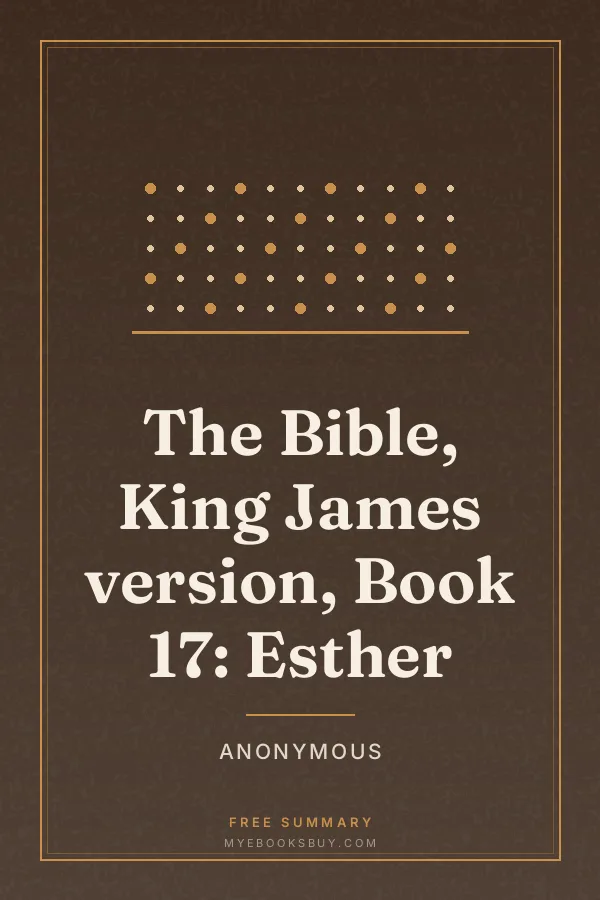 Cover of The Bible, King James version, Book 17: Esther