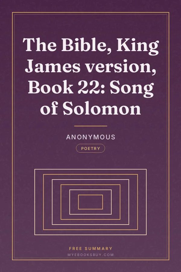 Cover of The Bible, King James version, Book 22: Song of Solomon