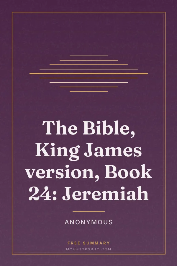 Cover of The Bible, King James version, Book 24: Jeremiah