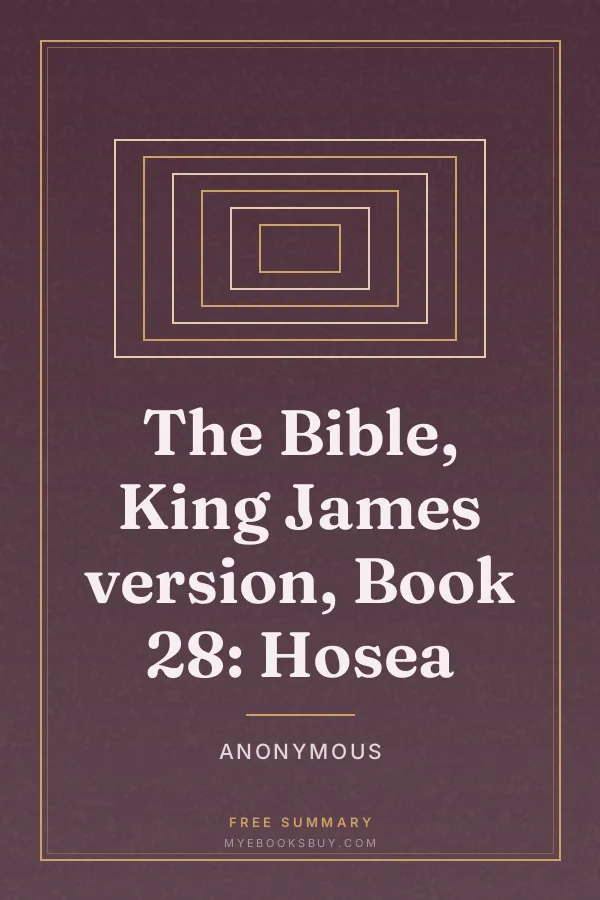 Cover of The Bible, King James version, Book 28: Hosea