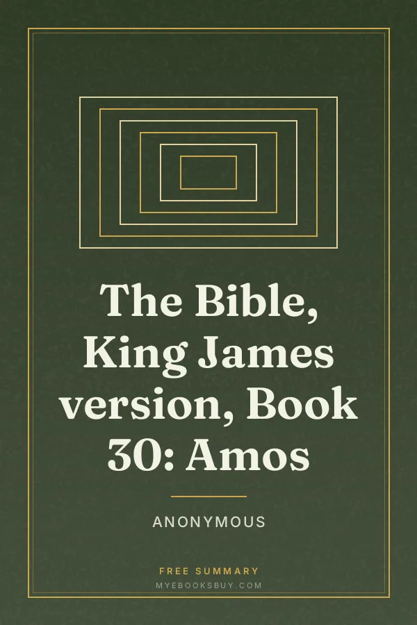 Cover of The Bible, King James version, Book 30: Amos