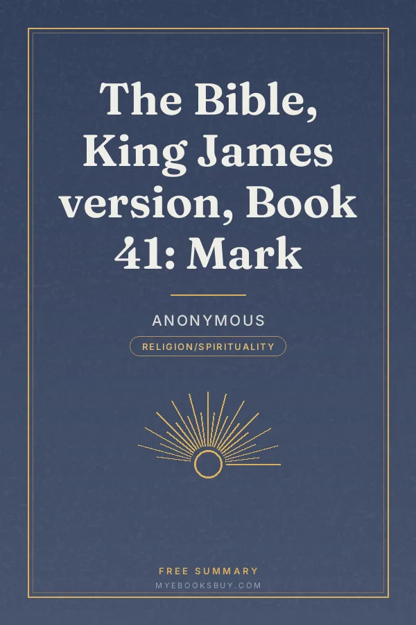 Cover of The Bible, King James version, Book 41: Mark