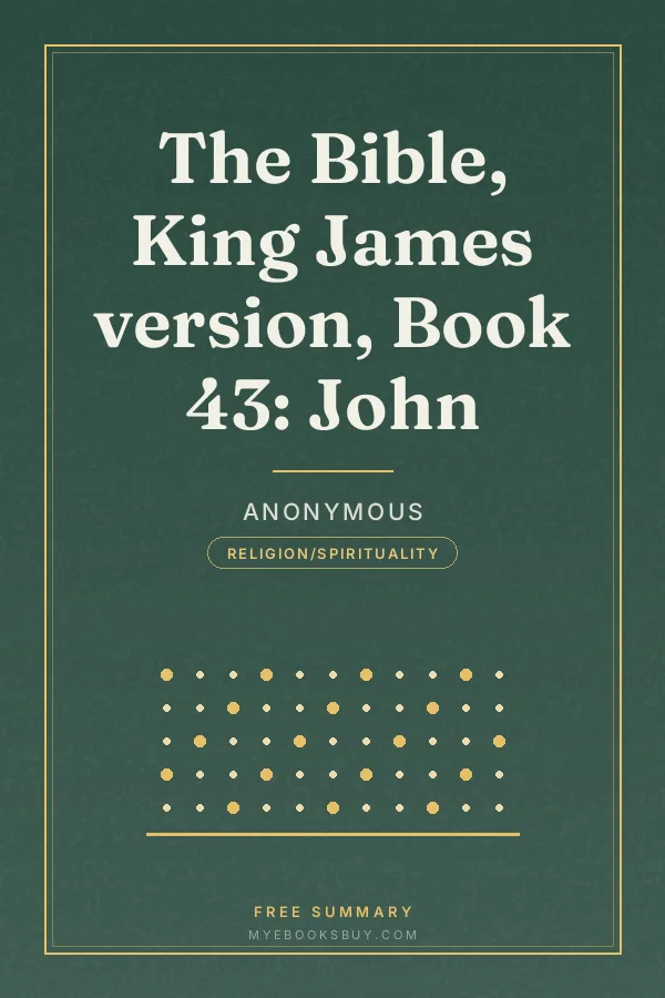 Cover of The Bible, King James version, Book 43: John