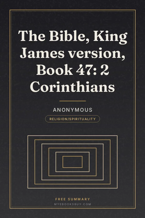 Cover of The Bible, King James version, Book 47: 2 Corinthians