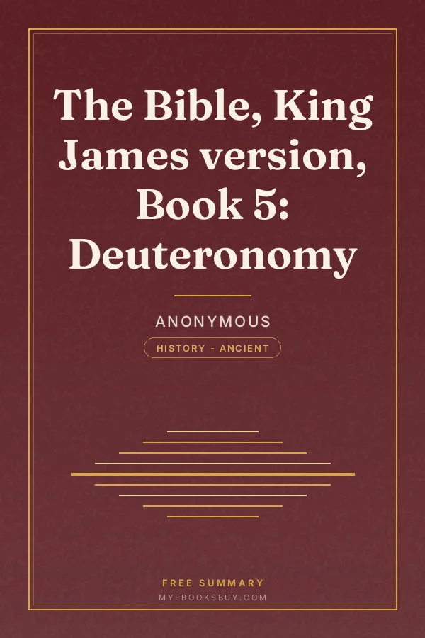 Cover of The Bible, King James version, Book 5: Deuteronomy