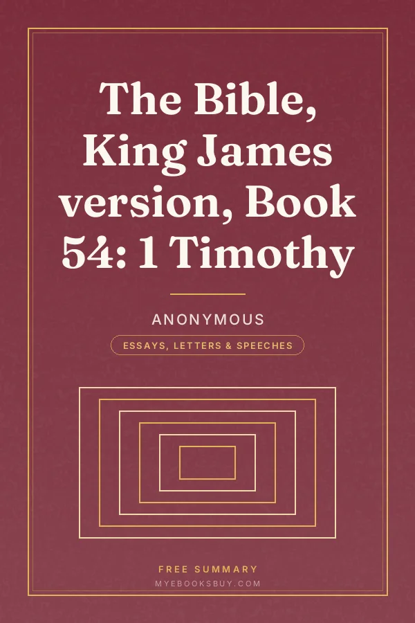 Cover of The Bible, King James version, Book 54: 1 Timothy