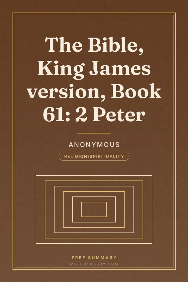 Cover of The Bible, King James version, Book 61: 2 Peter