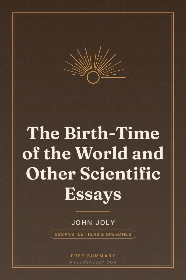 Cover of The Birth-Time of the World and Other Scientific Essays