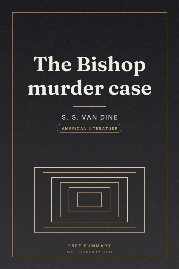 Cover of The Bishop murder case
