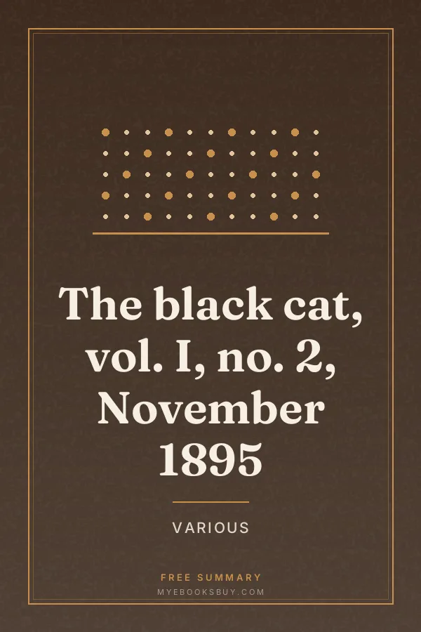 Cover of The black cat, vol. I, no. 2, November 1895