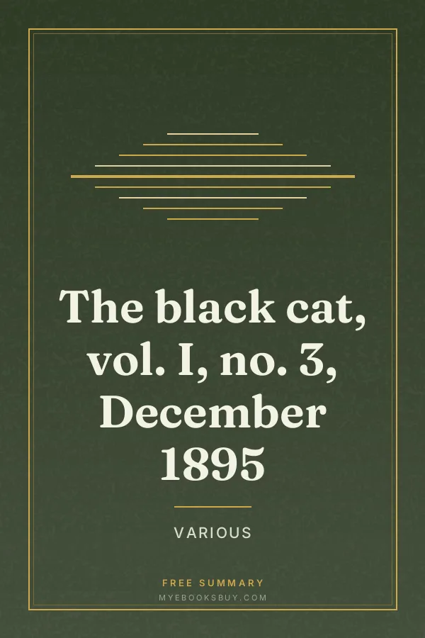 Cover of The black cat, vol. I, no. 3, December 1895