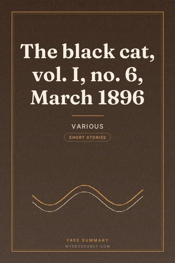 Cover of The black cat, vol. I, no. 6, March 1896