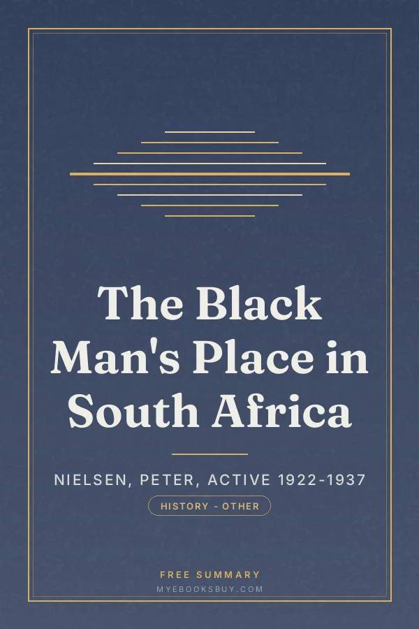 Cover of The Black Man's Place in South Africa