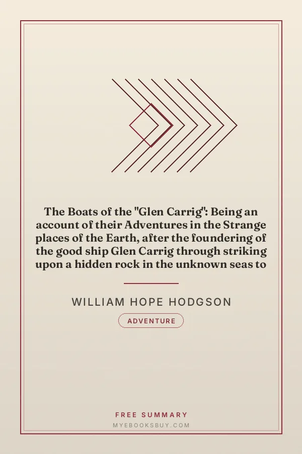 Cover of The Boats of the "Glen Carrig": Being an account of their Adventures in the Strange places of the Earth, after the foundering of the good ship Glen Carrig through striking upon a hidden rock in the unknown seas to the Southward