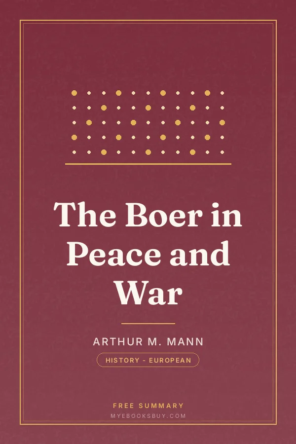Cover of The Boer in Peace and War