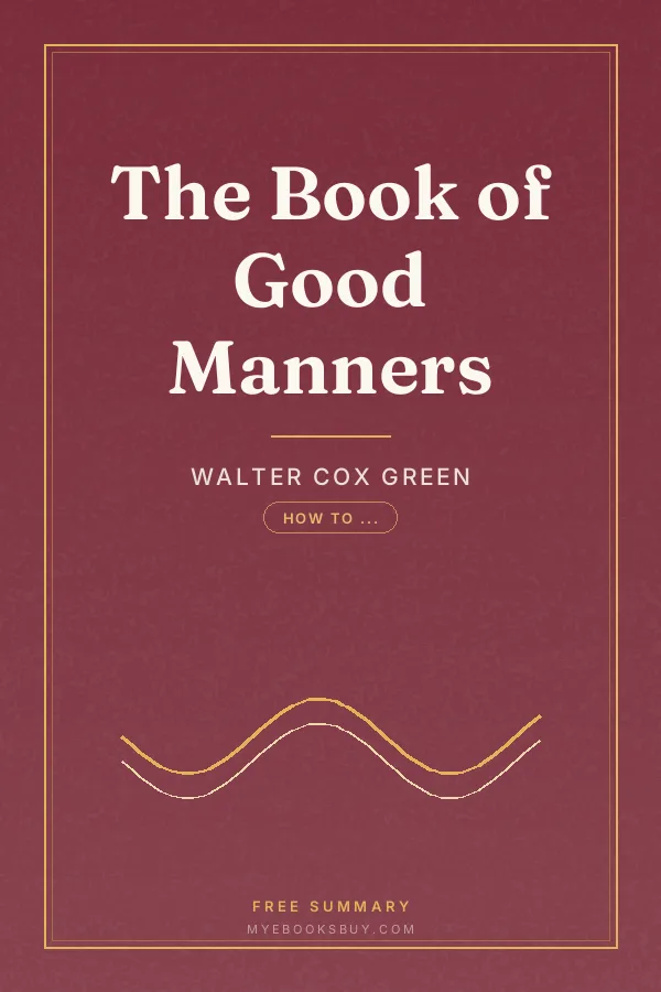 Cover of The Book of Good Manners