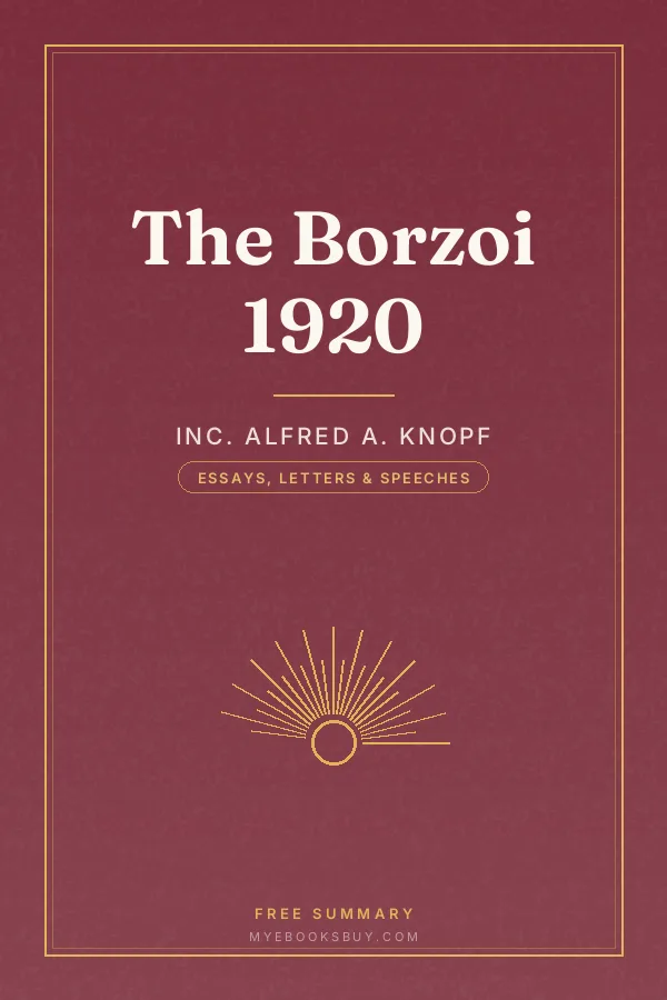Cover of The Borzoi 1920