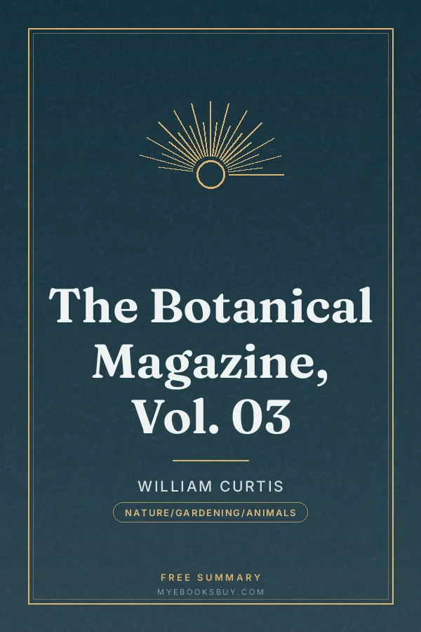 Cover of The Botanical Magazine, Vol. 03
